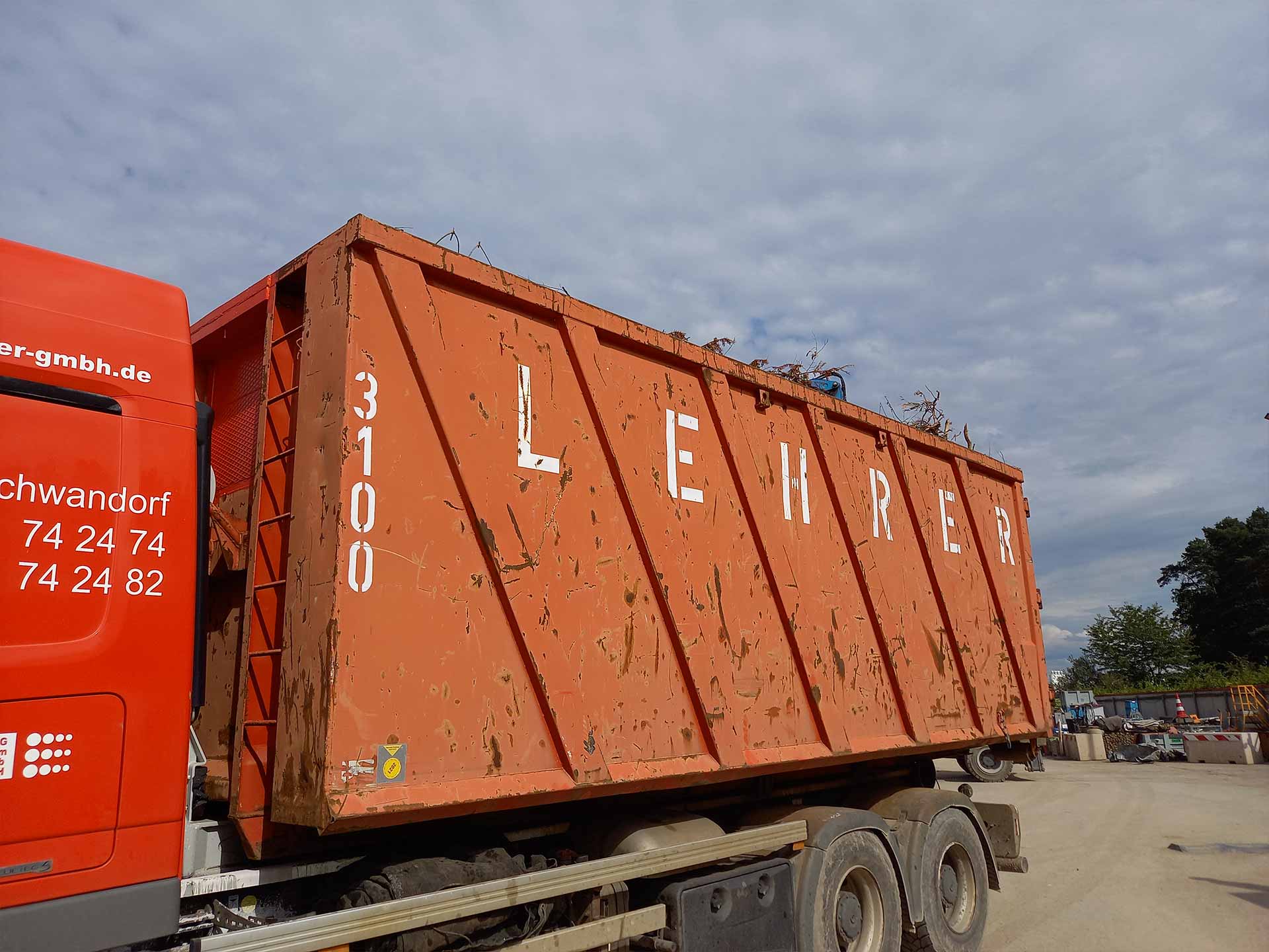 Container auf LKW